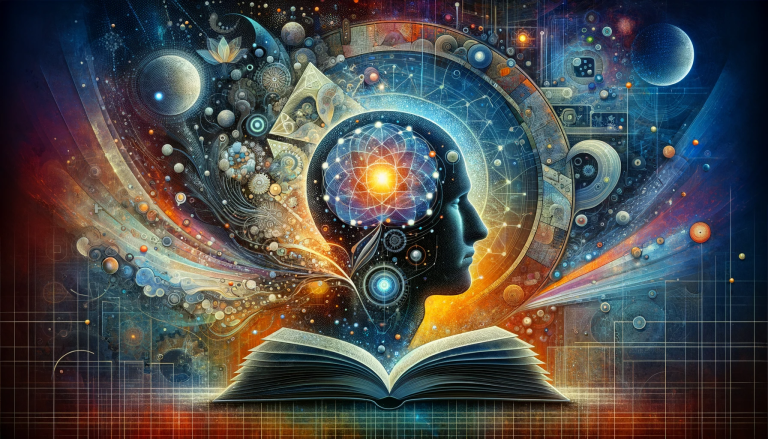 Dall·e Artistic Widescreen Blog Header Representing Avicenna's Epistemology, Focusing On The Themes Of Knowledge And The Mind. The Image Should Depict Symbol