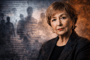 Julia Kristeva in contemplative portrait